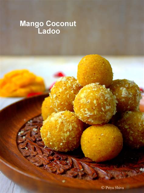 Mango Coconut Ladoo Recipe Priya Kitchenette