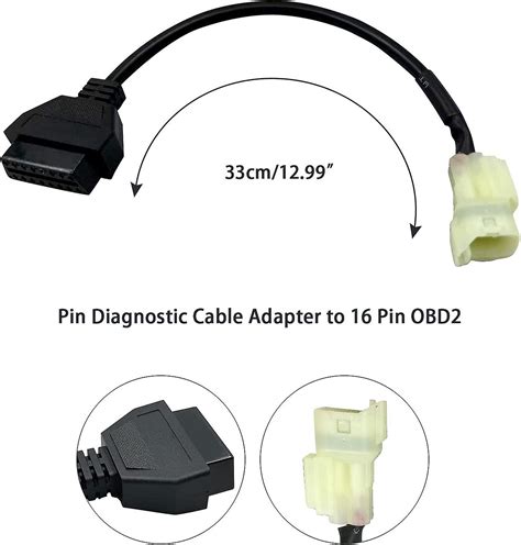 Obd Motorcycle Cable For Honda Pin Pin Plug Cable Diagnostic Obd