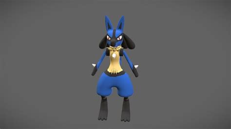 Artstation Lucario For Sculpt Study