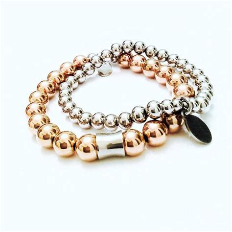 Nc Jewelry Rose Gold Hematite Bracelet Stunning Glam Gold Hematite