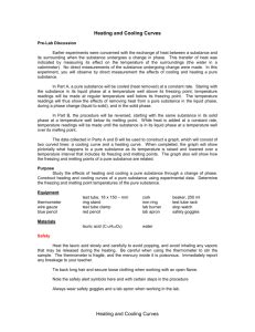 Lab: Heating & Cooling Curve