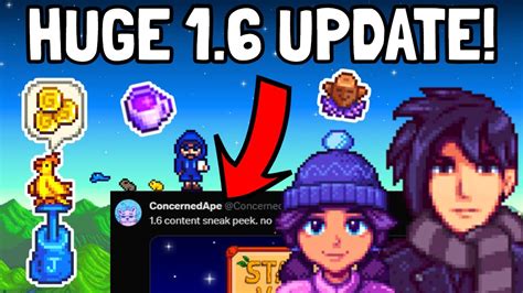 Omg So Much Content Is Coming To The Stardew Valley Update Youtube