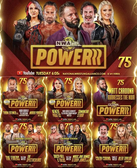 Nwa News Matt Cardona Return Men S And Women S Tv Title Match And More Announced For Nwa Powerrr