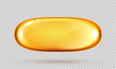 Capsule D Huile D Or Vitamine Pilule Ronde Cosm Tiques Om Ga Bulle