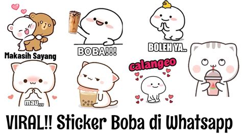 Viral Cara Menambahkan Stiker Pentol Boba Di Whatsapp Youtube