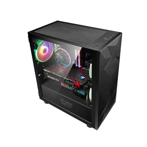 DARK FLASH AIGO DLM21 LUXURY MATX CHASSIS GAMING CASING TEMPERED GLASS