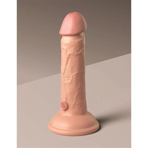 KingCock Elite 6 Vibrating Dual Density Silicone Dildo Vibrators