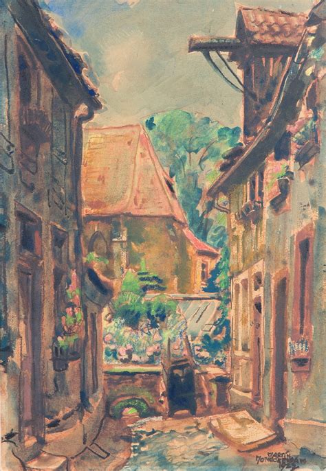 Martin Monnickendam Straatje In Duitsland 1923 MutualArt