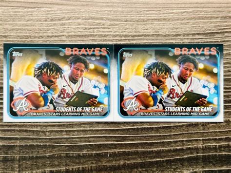 Topps Series Braves Students Of The Game Ronald Acuna Jr Ozzie