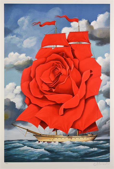 Rafał OLBIŃSKI RED ROSE SHIP Artinfo pl portal rynku sztuki