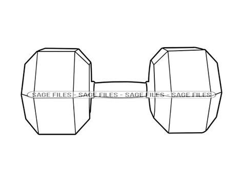 Dumbbell Outline SVG Dumbbell Svg Hantel Svg Workout Svg - Etsy