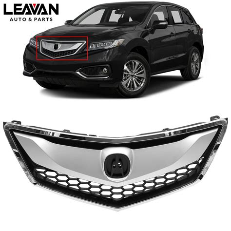 Fits 2016 2017 2018 Acura Rdx Honeycomb Chrome Trim Molding Front Grille Grill Ebay