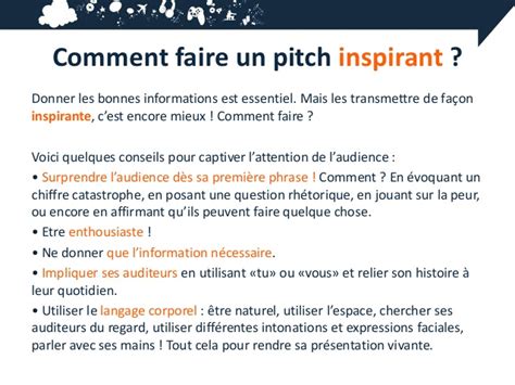 Savoir Faire Un Pitch Le Comment Faire