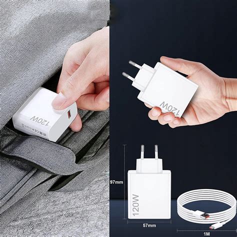 Быстрая зарядка Xiaomi 120W Mi Turbo Charge с USB-C (блок питания и ...