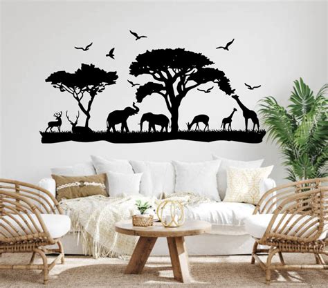 African Safari wall sticker decal - Ideal Vinyl