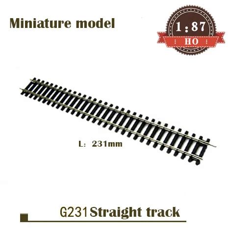 Acess Rios Miniatura Do Modelo Do Trem Trilho Reto G231 1 87 HO Ratio