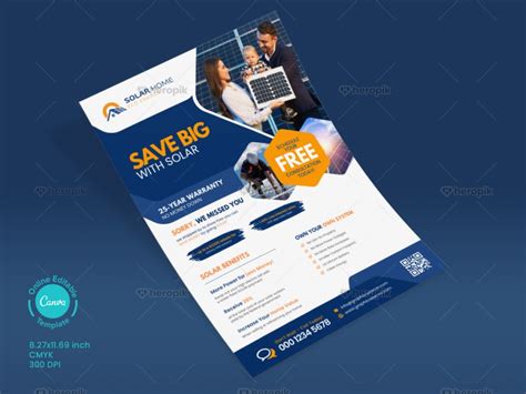 Solar System Flyer Template Heropik Marketing Materials For Small