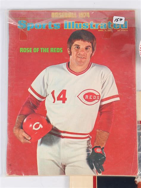 Pete Rose Signed Baseball With Magazines And Hit 4192 Matted Print Ebth