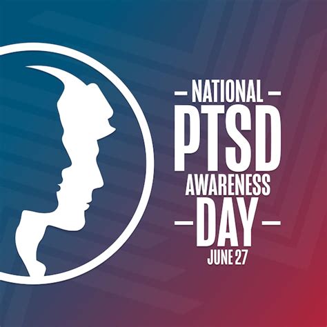 Premium Vector National Ptsd Awareness Day June Holiday Concept