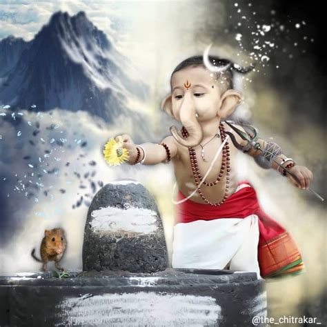 ॐ 💟 ṠṏṆḭḀ 💟 ॐ On Instagram May Lord Ganesha Protect Us All♥️ 🅾🅼 🅻🅾