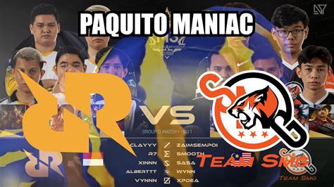 Paquito Maniac Albert Higlight Rrq Hoshi Vs Team Smg M World