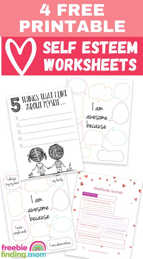 Printable Self Esteem Activities