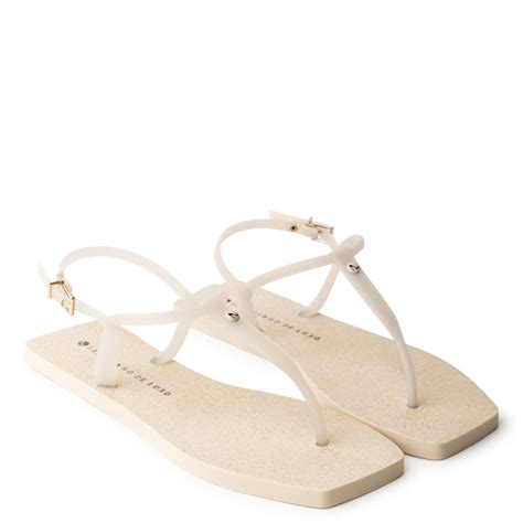 Rasteira Pop Translucida Nude Manteiga Bege