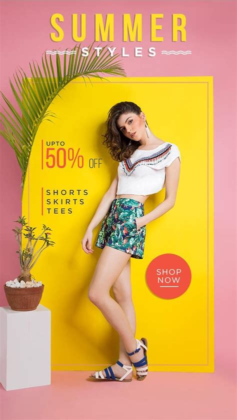 Web Adnewsletter Summer Styles Fashion Poster Design Fashion