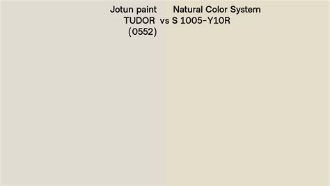 Jotun Paint TUDOR 0552 Vs Natural Color System S 1005 Y10R Side By