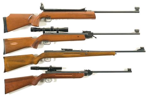 Four Air Rifles -A) Anschutz Match Model 220 Air Rifle B) Anschutz ...