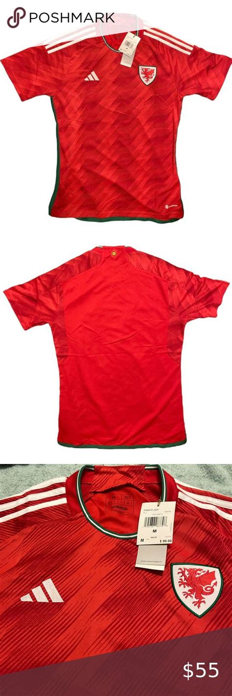 Nwt Adidas Aeroready Wales National Team 2022 Home Kit Clothes Design