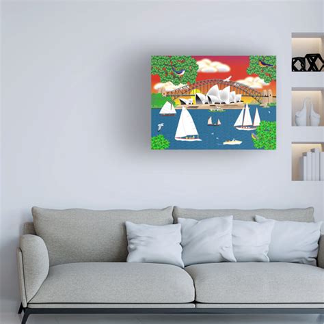 Longshore Tides Dream Of Sydney By Wrapped Canvas Painting Wayfair