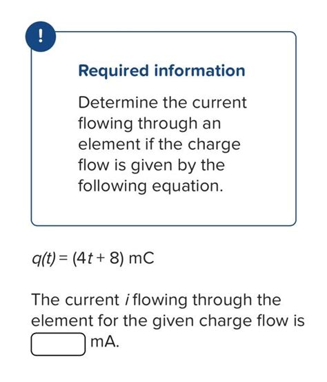 Solved Required Information Determine The Current Flowing Chegg