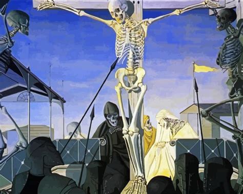 Paul Delvaux The Crucifixion Paint By Numbers Paintingbynumbers