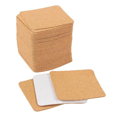 Self Adhesive Cork Squares 50 Pack Cork Tiles Cork Backing Sheets