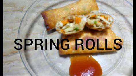 Spring Rolls Vegetable Roll Ramazan Special Recipe YouTube