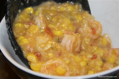 Dales Shrimp Corn Macque Choux RealCajunRecipes La Cuisine De