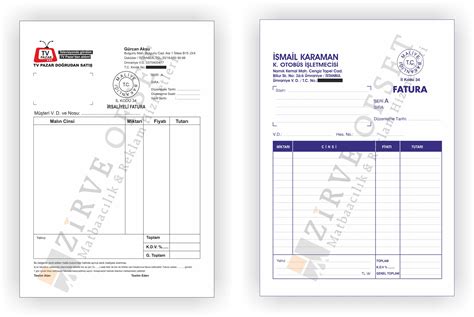 Topkapıda Tediye makbuzu fiyatı Fatura Basımı İrsaliye Basımı