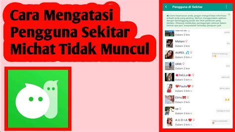 Cara Mengatasi Pengguna Sekitar Michat Tidak Muncul Pengguna Sekitar