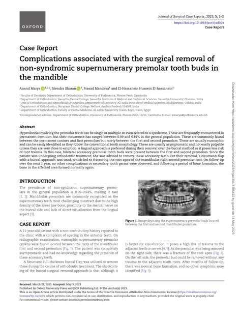 (PDF) Complications associated with the surgical removal of non ...