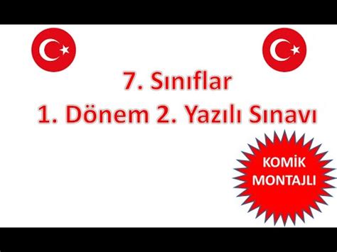 Sosyal Bilgiler Dersi 1 Dönem 2 Yazılı sınavında çıkabilecek soru ve