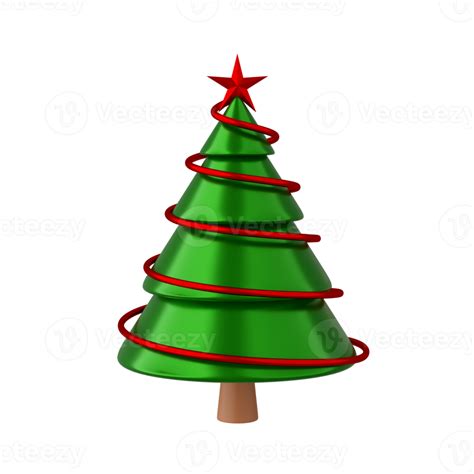 Christmas Tree Isolated D Render Png