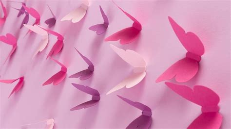 Mariposas De Papel Para Decorar La Pared Papel Para Decorar Paredes