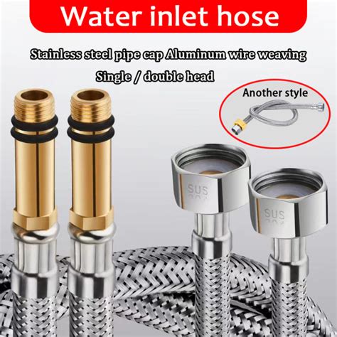 Tube Pipe 304 Stainless Steel Pipe Water Inlet Hose Flexible Shower