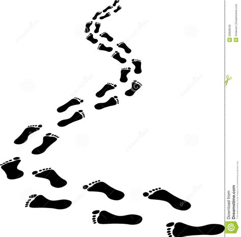 Footprints in the sand clipart - Clipground