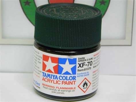 Tamiya XF 70 Flat DARK GREEN 2 IJN Acrylic Model Paint TAM81370