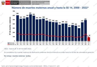 N Mero De Muertes Maternas Anual Pdf