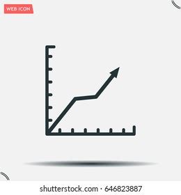 Vector Growing Graph Icon Stock Vector Royalty Free