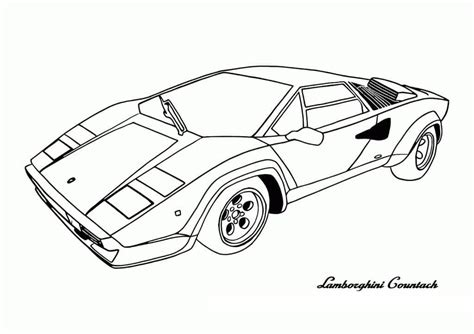 Lamborghini Countach Bil Fargeleggingsside Last Ned Skriv Ut Eller