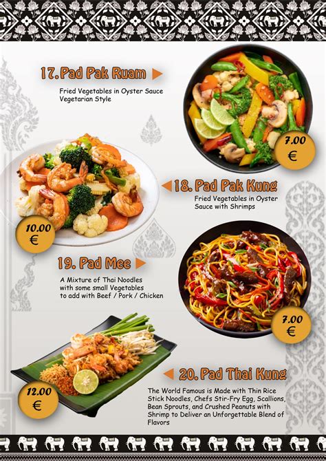 Menu Thai Aroi